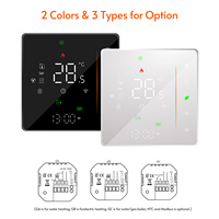 WiFi Smart Thermostat Temperature Controller Weekly Programmable Support Touch APP Voice Control Via with Alexa Google Home