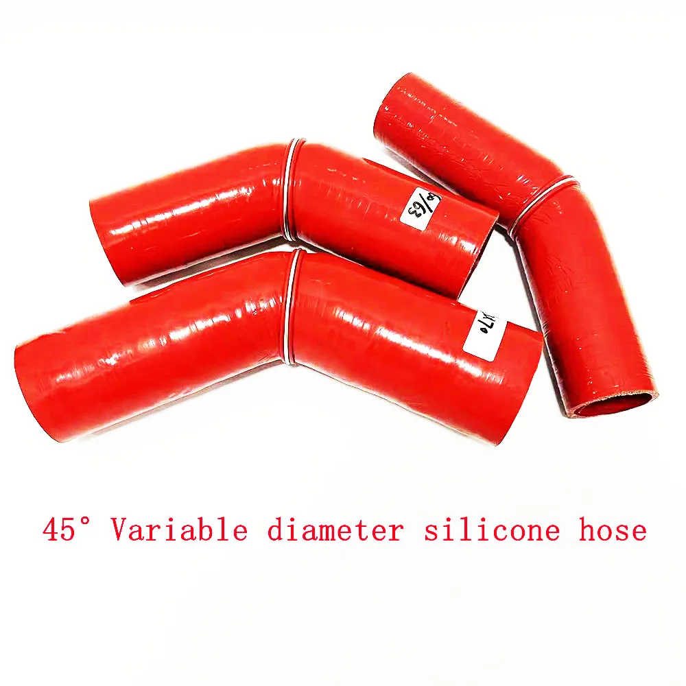 45 °multi size silicone hose intercooler turbocharger pipe high temperature and high pressure connection pipe intake pipe joint