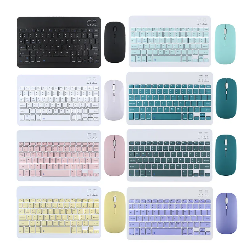 Nieuwe Bluetooth Toetsenbord Kit Voor Ios Android Windows Voor Ipad Keyboard Air Wireless Keyboard Muis Voor Xiaomi Apple Huawei Tablet