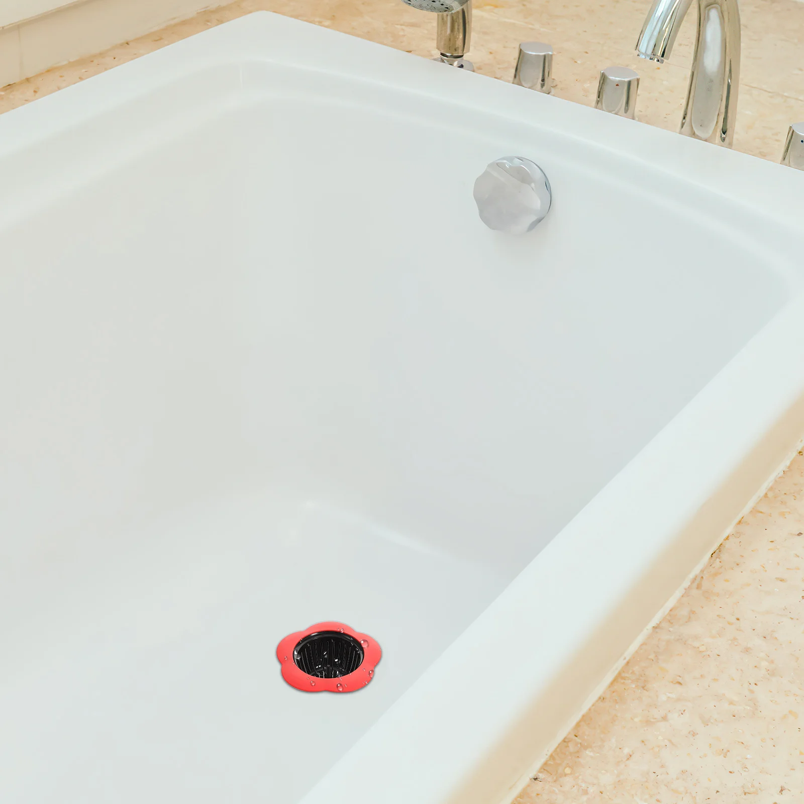 

4 pcs Large Wide Rim Sink Strainer For Kitchen Sink Drain Filter Heavy Duty Stainless Steel Mesh Home Use Drain Strainer