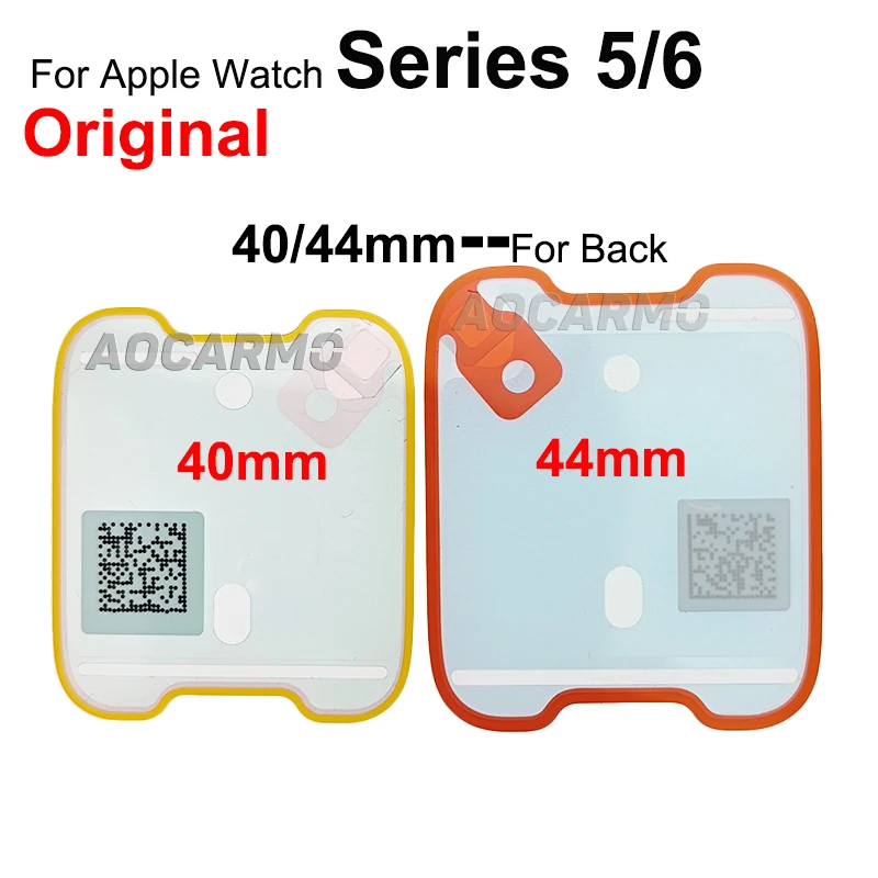 Aocarmo Front LCD Screen Adhesive And Back Sticker Repair Glue Tape For Apple Watch Series 5 6 40mm/44mm