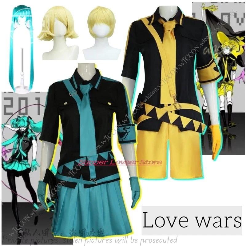 Love Wars Cosplay mikuo Halloween Costume mikku PJSK Project Sekai Colorful Stage Cos Wig Gemini Kawaii Stage Costume Comic-Con