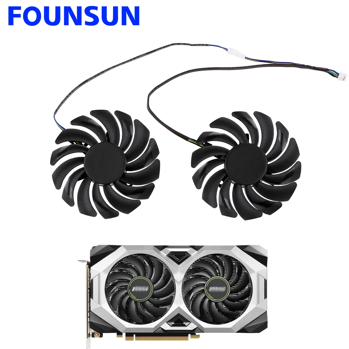 

New 2PCS/set 87MM PLD09210S12HH Cooling Fan For MSI GeForce RTX 2070 2060 Super VENTUS XS OC Graphics Card Cooler Fan