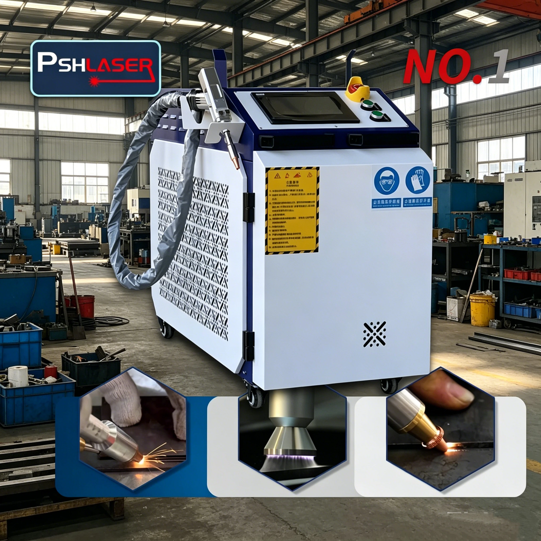 All-in-one Handheld Laser Welding Machine, High Efficiency Portable Fiber Laser Welding Machine Suitable For Hardware Welding