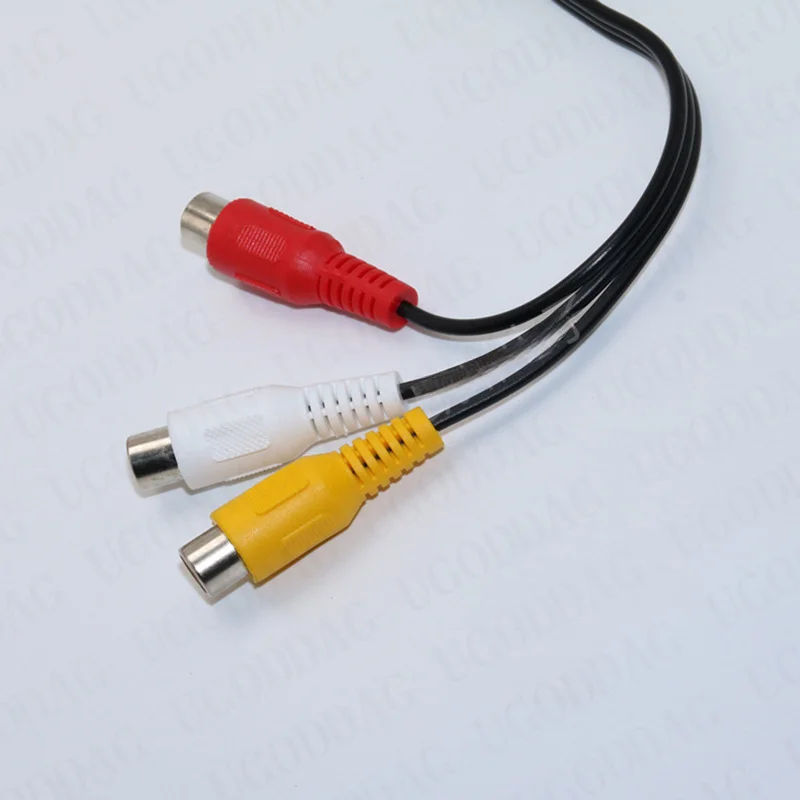 3.5mm Jack To 3 RCA Male Audio Video AV Cable AUX Stereo Cord 3RCA Standard Converter Wire for Speaker TV Box CD DVD Player