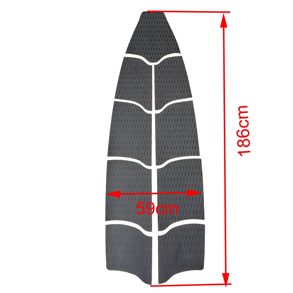 186*59cm Eva Surf Full Deck Adhesive Sup Traction Pad For Surfboard Longboard