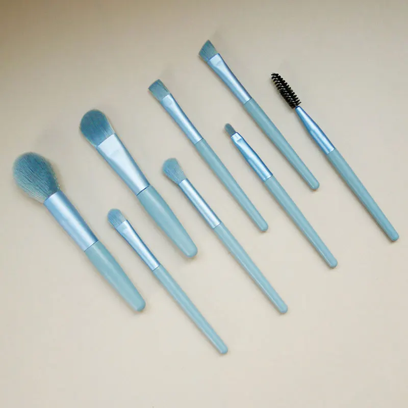 Mini Reis Draagbare Zachte Make-Up Borstels Set Oogschaduw Foundation Poeder Wimper Lip Concealer Blush Make-Up Borstel Set