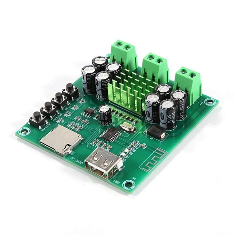 XH-M422 Bluetooth Amplifier Board Module TPA3116D2 Integrated Bluetooth F-Card Playback Amplifier Board Dual 50W Module Durable