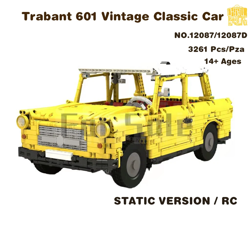 

Moc-12087 T601 V-Classic Car Model With PDF Drawings Building Blocks Bricks Kids DIY Toys Birthday Christmas Gifts