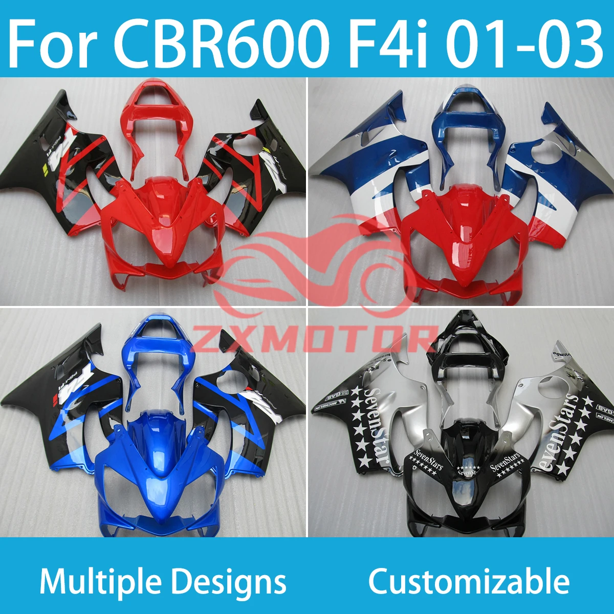 

CBR 600 F4i 2001 2002 2003 Full Fairings for Honda CBR600 F4i 01 02 03 Motorcycle Fairing Set Bodywork Panel Kit Fit