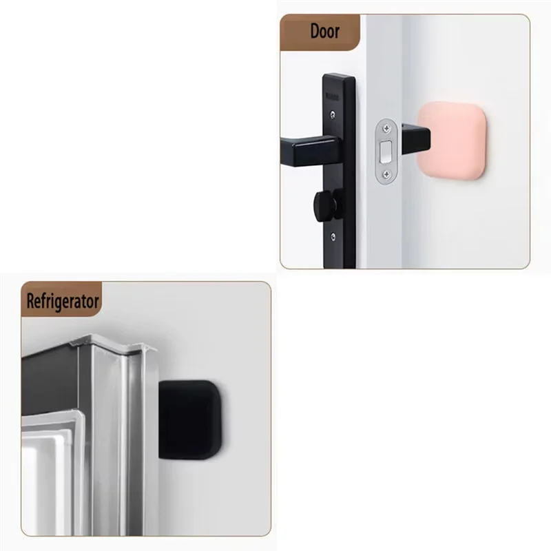 

ABEZ Силиконовые накладки для защиты дверей на стену — самоклеящиеся, противоударные, бесшумные бамперы с ручками для обустройства дома