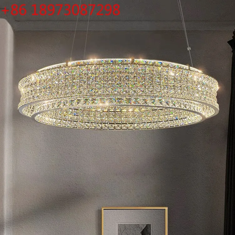 

Итальянский свет, роскошная хрустальная люстра для гостиной, простой высококачественный светильник для виллы, столовой, спальни