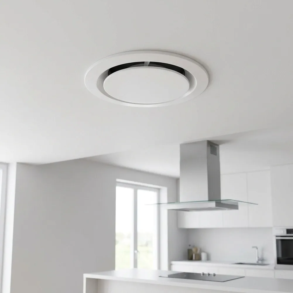 Clip Adjustable Vent for Kitchen Ventilation Grille Cover with Rotating Disc and Pest-Resistant Screen  Clip Adjustable