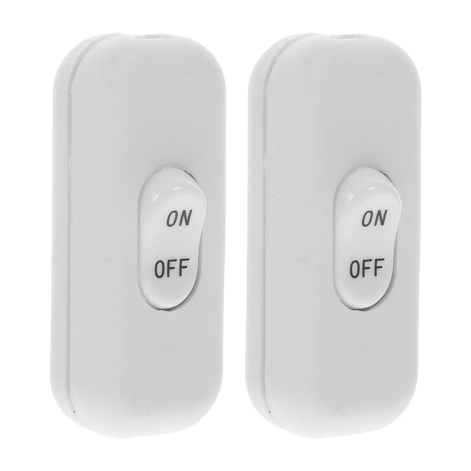

2 Pcs Inline Switch on and off Power Electrical Double Knife Light Switches Appliance Pa66