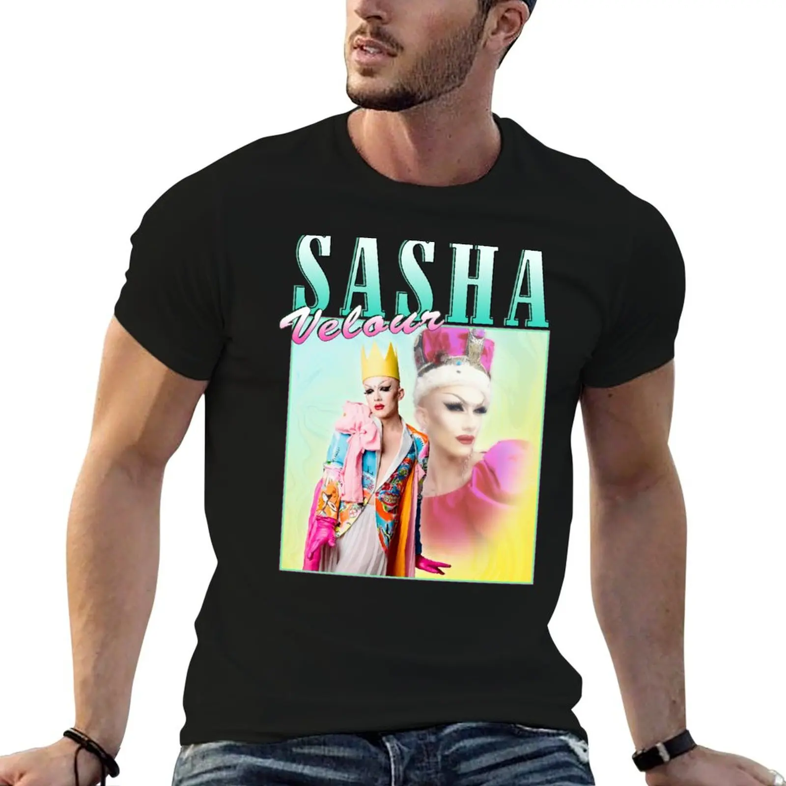 

Sasha Velour vintage retro design T-Shirt g man t shirts for men man t shirts cotton T-Shirt