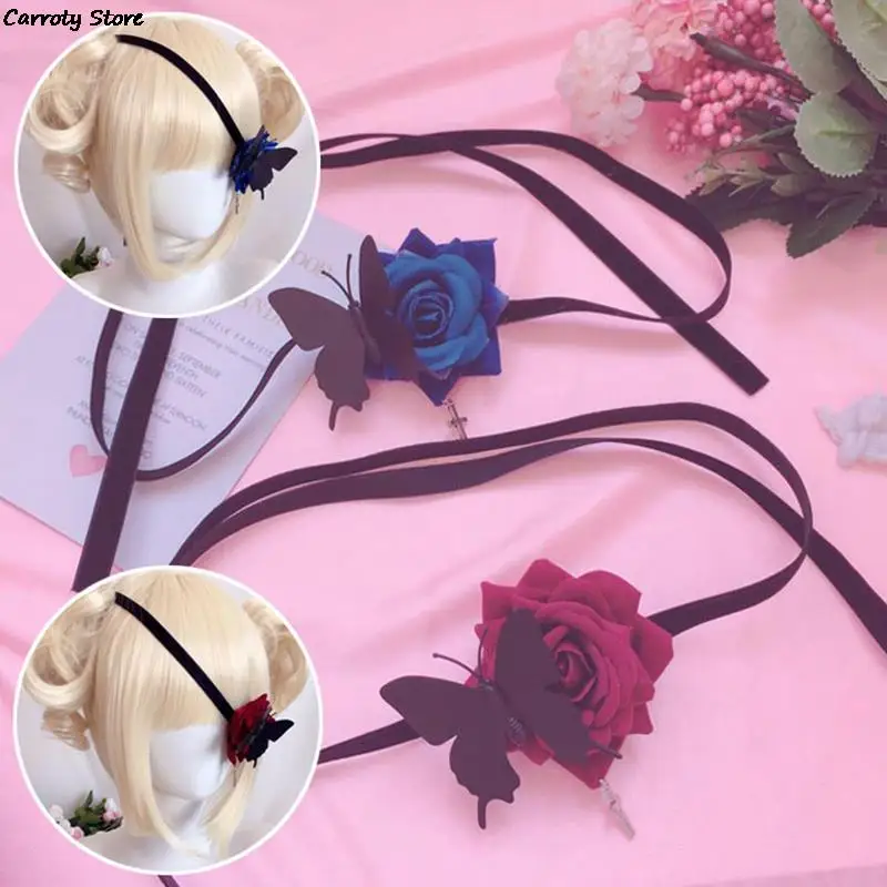 

Gothic Lolita Rose Eye Patch Mask Single Butterfly Retro Party Accessories Cosplay Accessory