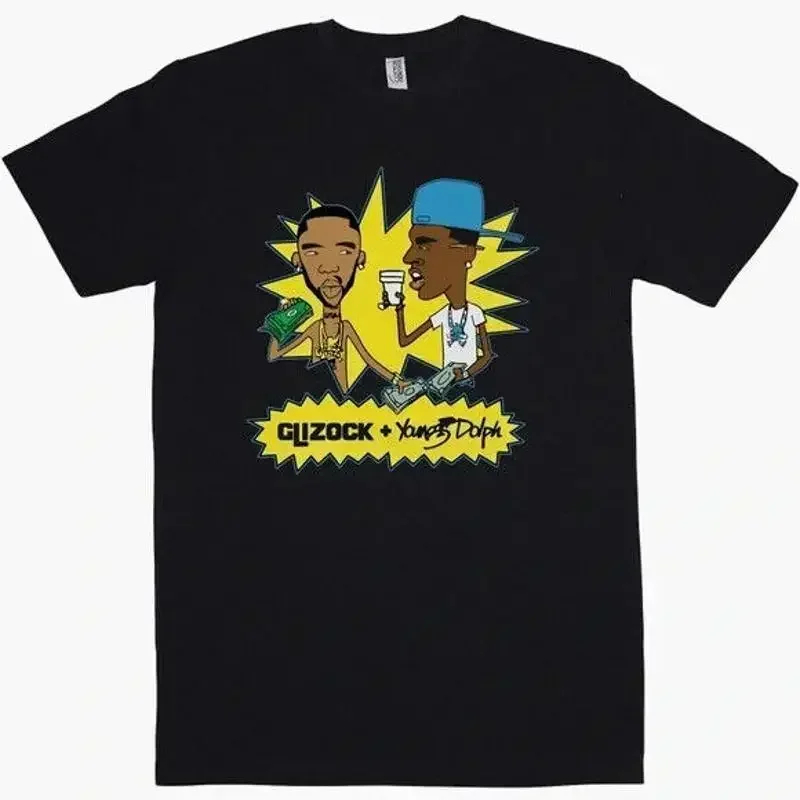 Young Dolph x Glizock PRE T Shirt S 3XL New Hip Hop