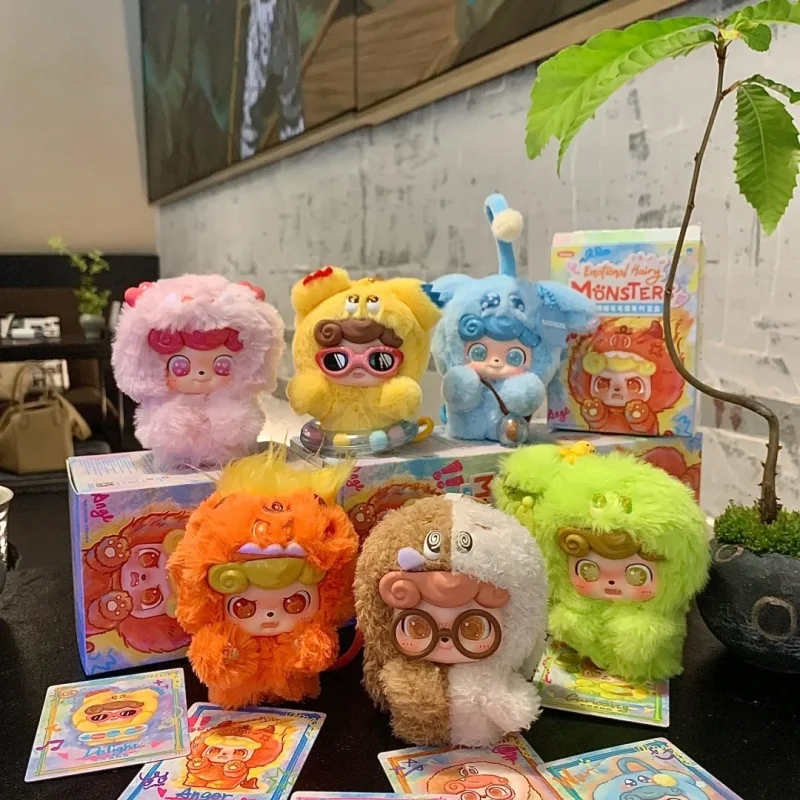 

Jotoys оригинальное новое поступление Qbao эмоциональные волосатые монстры серии слепая коробка модные игровые плюшевые украшения милая кукла подарок для девочек