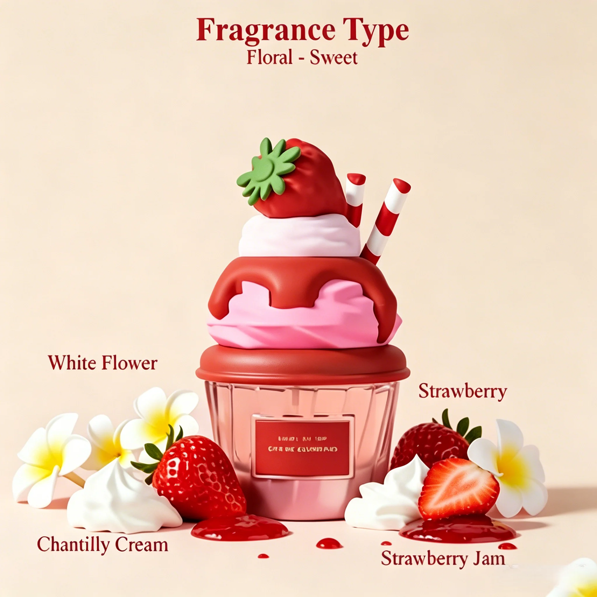 

Berry On Top Eau de Parfum, Give Me Gourmand Collection, Fruity Berry & Vanilla Cream Scent, Spray Form, 75ml