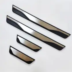 For Ford Kuga Puma Focus MK4 2018-2023 Door Sill Scuff Plate Cover Sticker Stainless Welcome Pedal Bar Protector Car Accessories