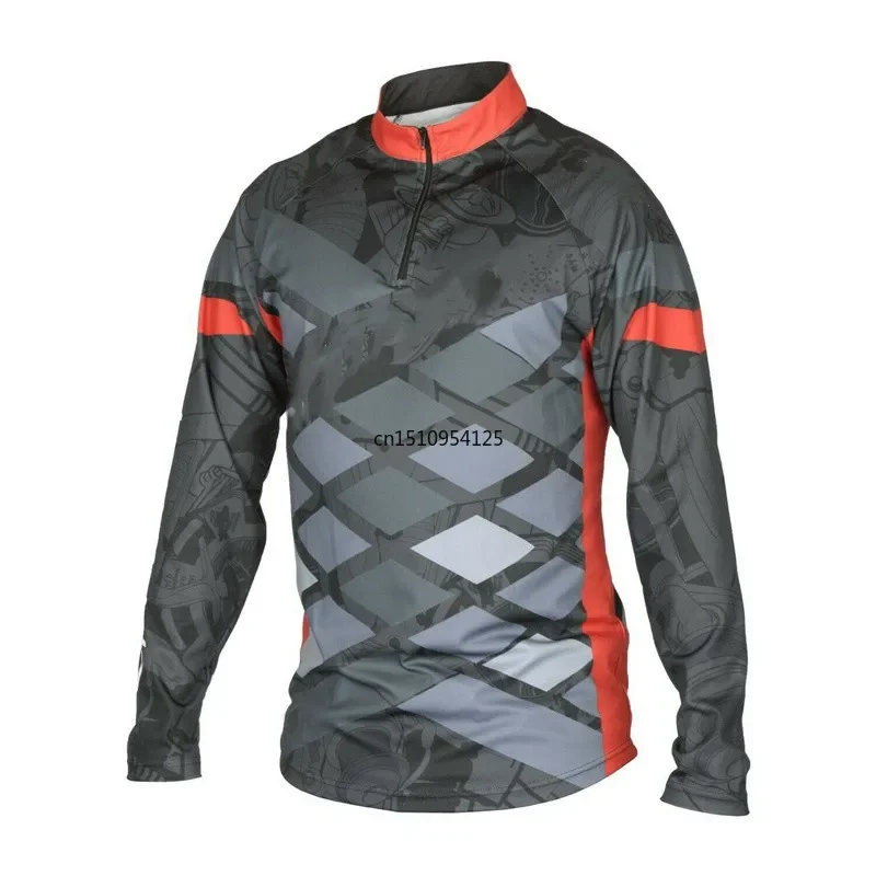 Sun Protection Clothing Hiking Tops Breathable Long Sleeve Fishing Jerseys 2025 Hot Selling Fishing Shirts With Zipper For Men