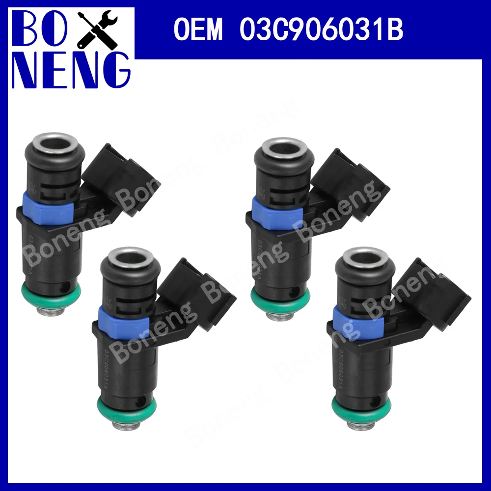 

4PCS/Lot OEM 03C906031B Fuel Injectors Nozzle Fit for Skoda Octavia Superb 1.6 for Volkswagen Polo 1.6 Car Accessories