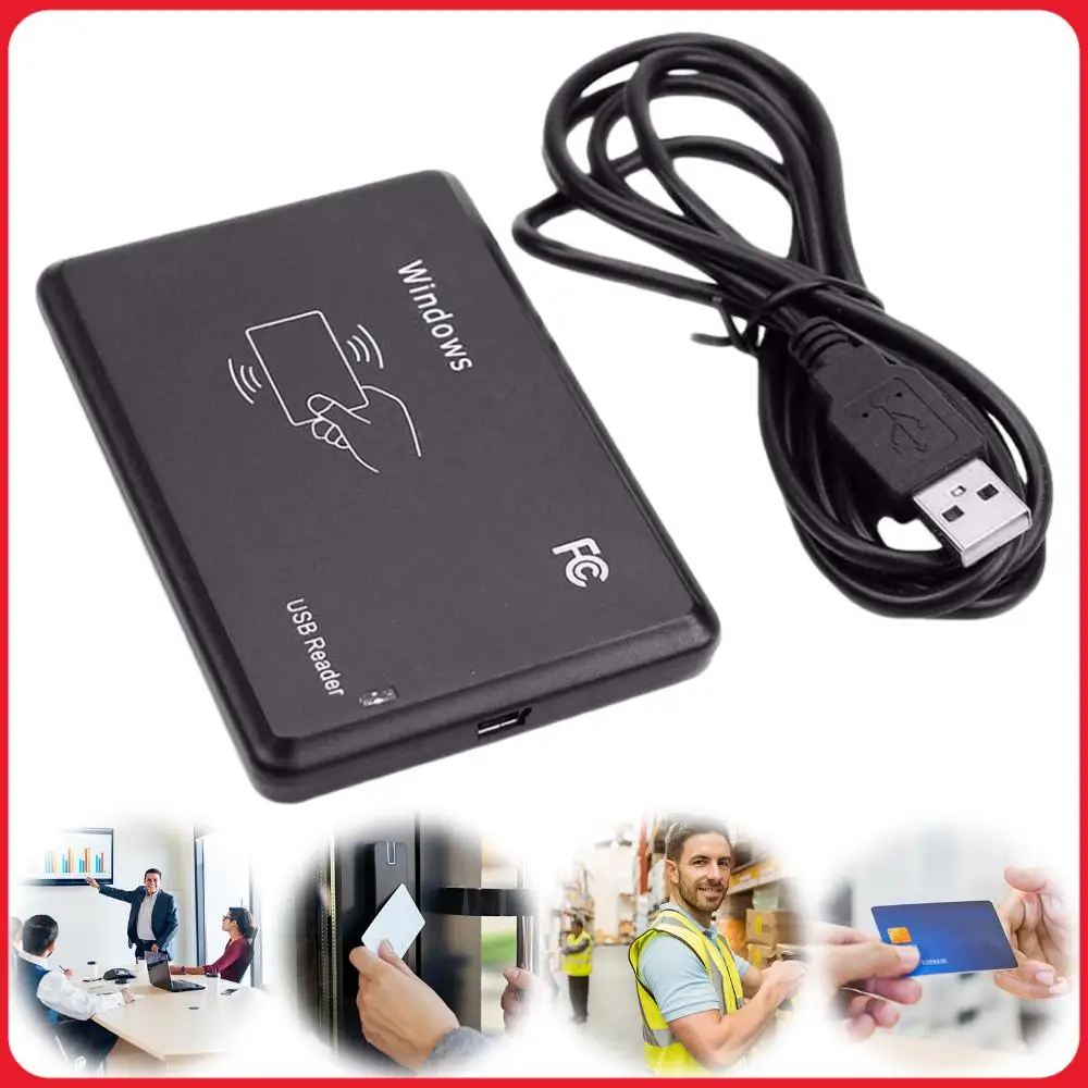 

Contactless IC Card Reader Writer 13.56MHz Smart Card Reader with USB Interface Compatible for Windows Linux MacOS
