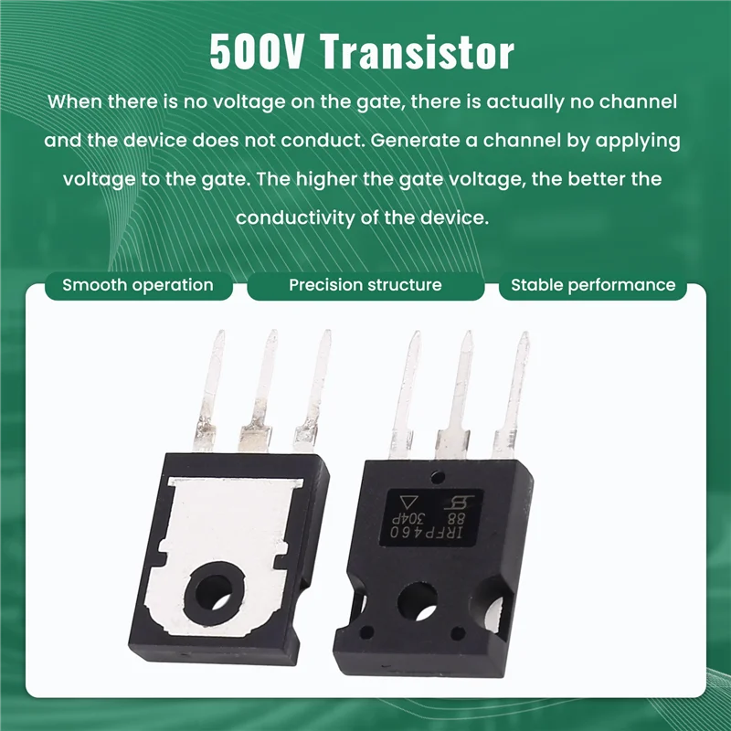 A68Z 5 Stück 5X IRFP460 20A 500V Power MOSFET N-Kanal-Transistor