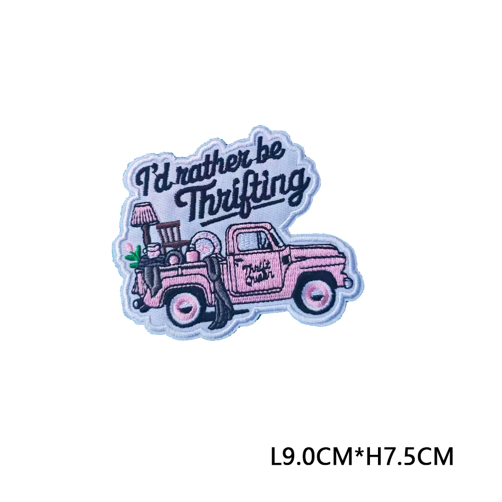 Cute Hunt MAMA Iron-on Patches Thrifting Emblem Clothing Accessories Hunt Badge Sticker Embroidered Embroidery Sticker Patches