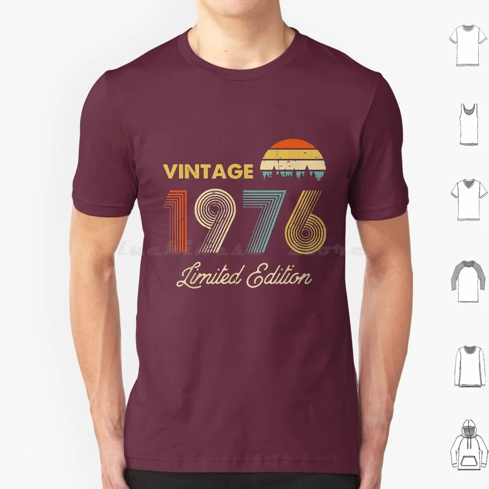 

Vintage 1976 Made In 1976 43rd Birthday 43 Years Old Gift T Shirt Men Women Kids 6xl Born In 1969 Born In 1970 Born In 1971