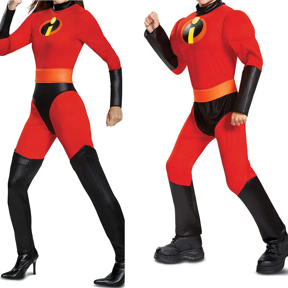 Incredibles 2 jumpsuit cosplay for Halloween cosplay with the Incredibles special agents team Performance costumes