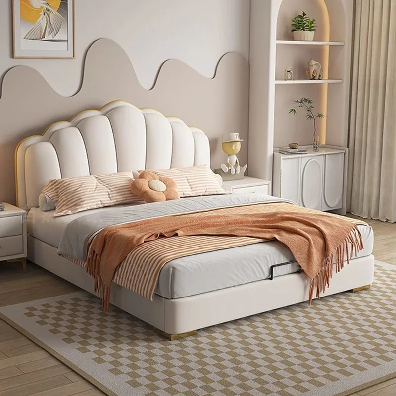 

Wood Marriage Bed Aesthetic Unique Minimalist Couple Bed Storage White Letto Matrimoniale Bedroom Furniture And Decoration