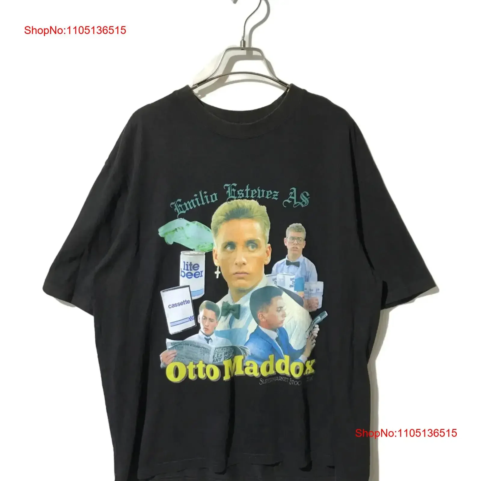Black Weirdos Otto Homage T Shirt Size L Men 24SS TS01 vintage Washed Breathable homme Top For Everyday Wear streetwear Casual