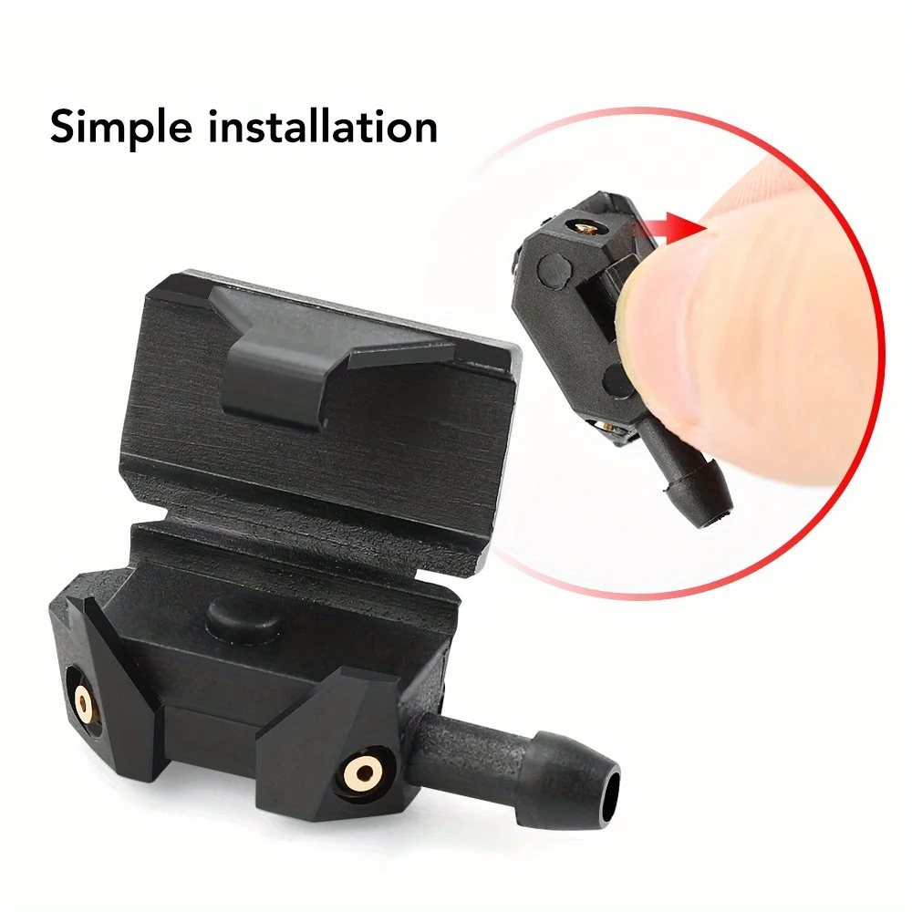Universal Car Windscreen Washer Wiper Blade Water Spray Jets Nozzles Mounted Onto 8mm 9mm Arm Adjusted 4 Way Upgrade