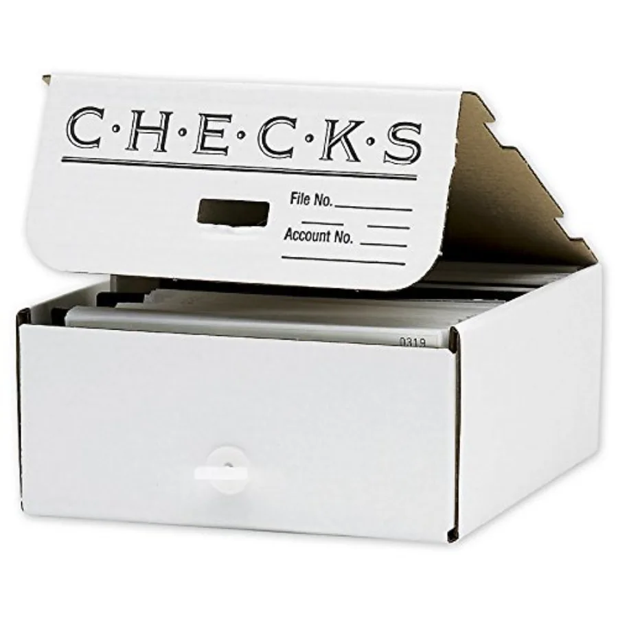 

ABC Check Storage Box Divided By Quarter 10 x10 x 4 1/2" - Package of 3