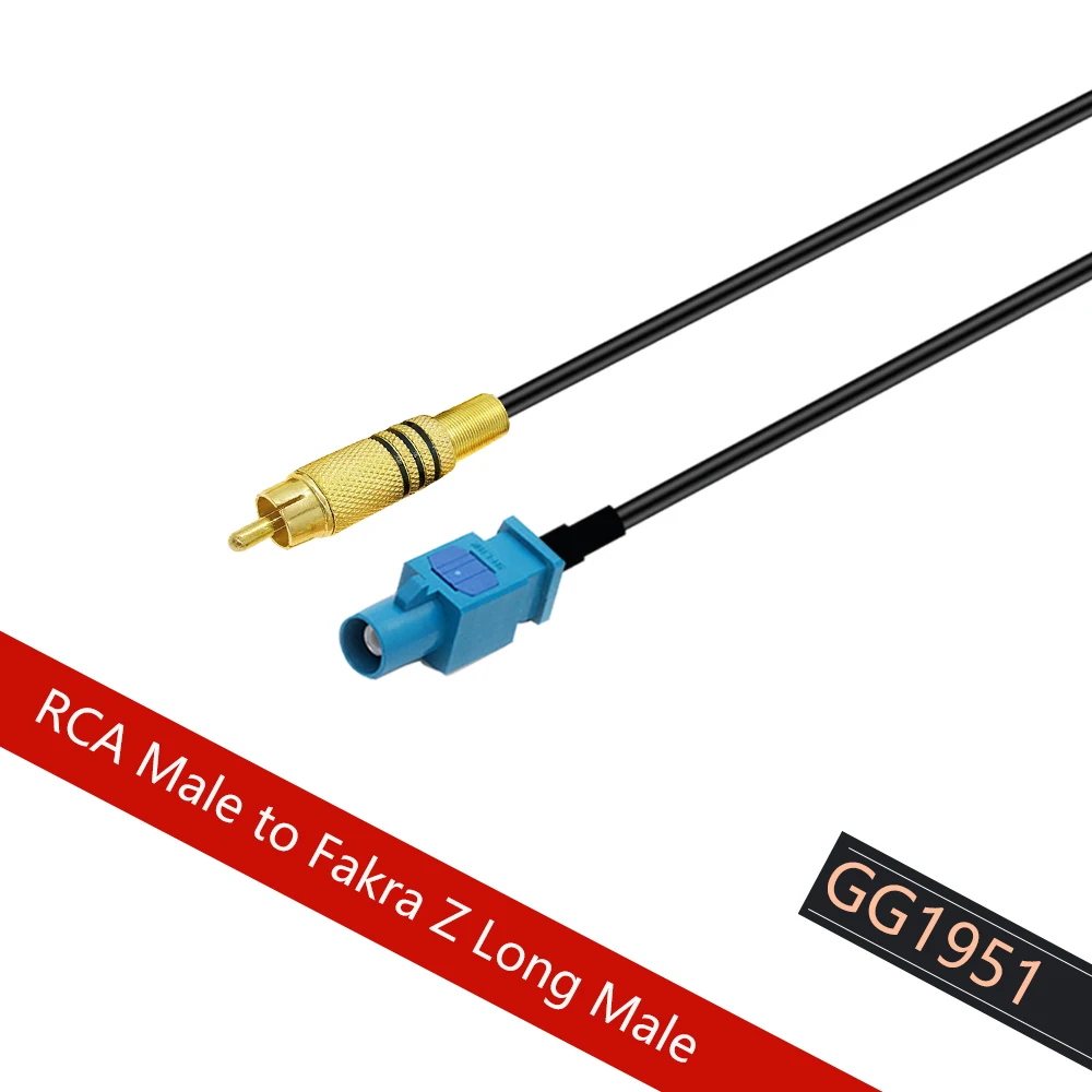 Расширение Fakra Z Female90 ° к RCA штекеру видео RG174 кабель-адаптер отрезок для парковки автомобилей заднего вида адаптер камеры заднего вида