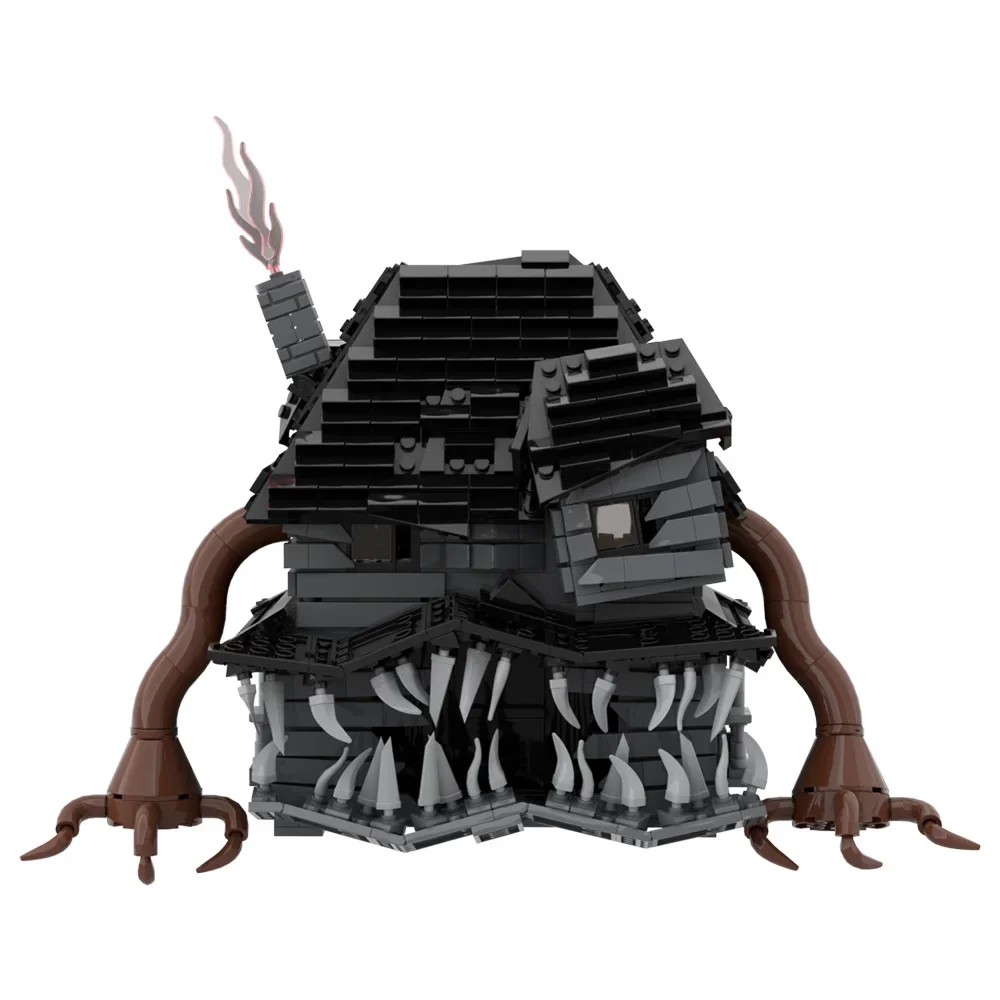 MOC สยองขวัญ Monster House รุ่น Building Blocks ชุด Haunted Hous สถาปัตยกรรมความคิดสร้างสรรค์อิฐประกอบปริศนา DIY ของเล่นเด็กของขวัญ