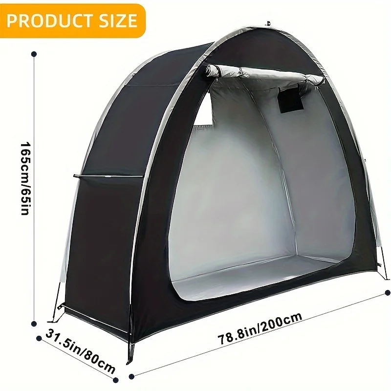 Bicycle tent outdoor storage waterproof, outdoor bicycle cover storage tent, 420D waterproof silver coating Oxford bicycle cover