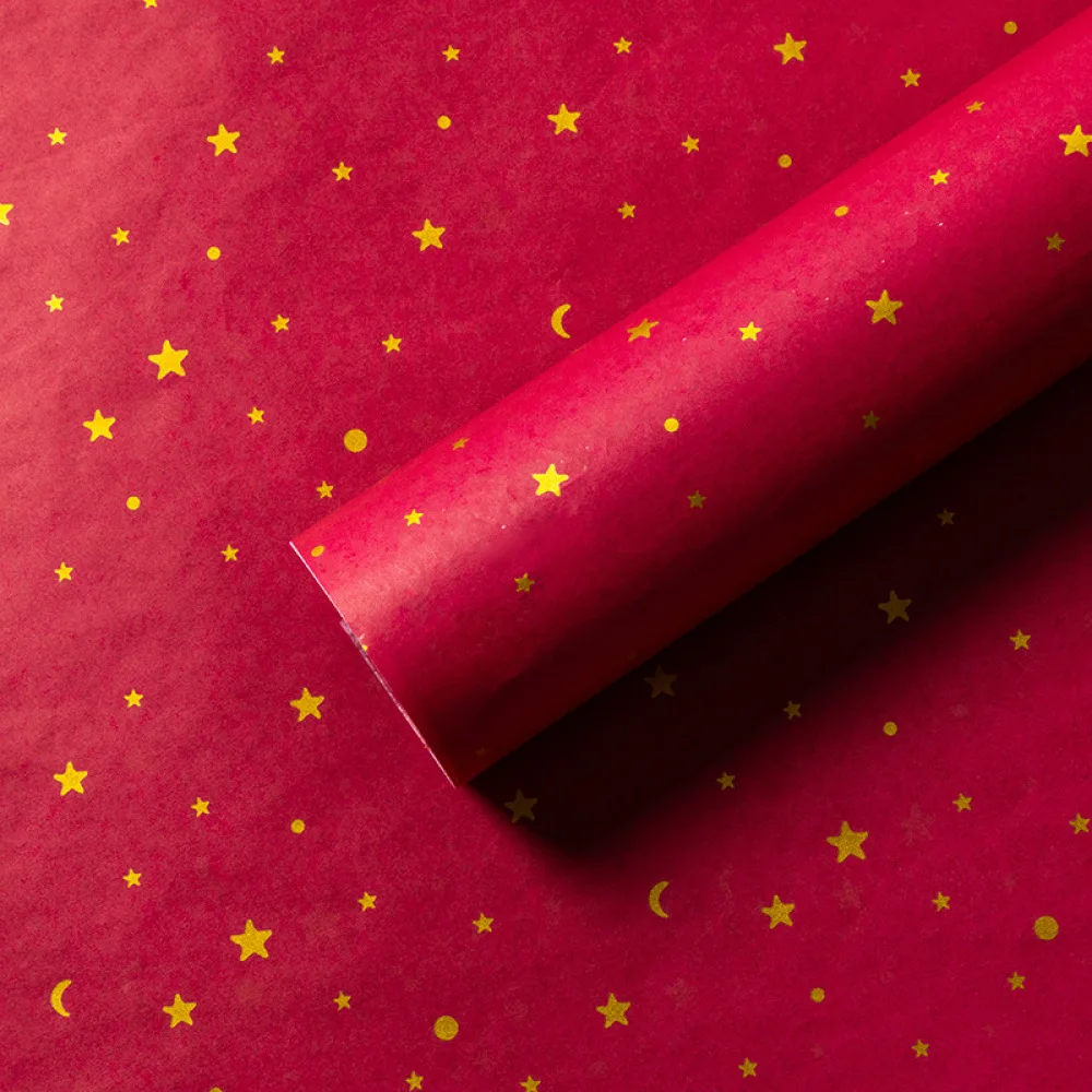 Thickened Floral Tissue Paper Sheets Decorative Gift Packaging Craft Supplies Flower Bouquet Base Liner Accessory Material