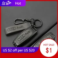 2025 Hot Zinc Alloy Car Smart Remote Key Case Cover Fob Protection Shell for Audi A3 A4 B9 A6 A7 4K A8 E-tron Q5 Q8 C8 D5 SQ8 Ac