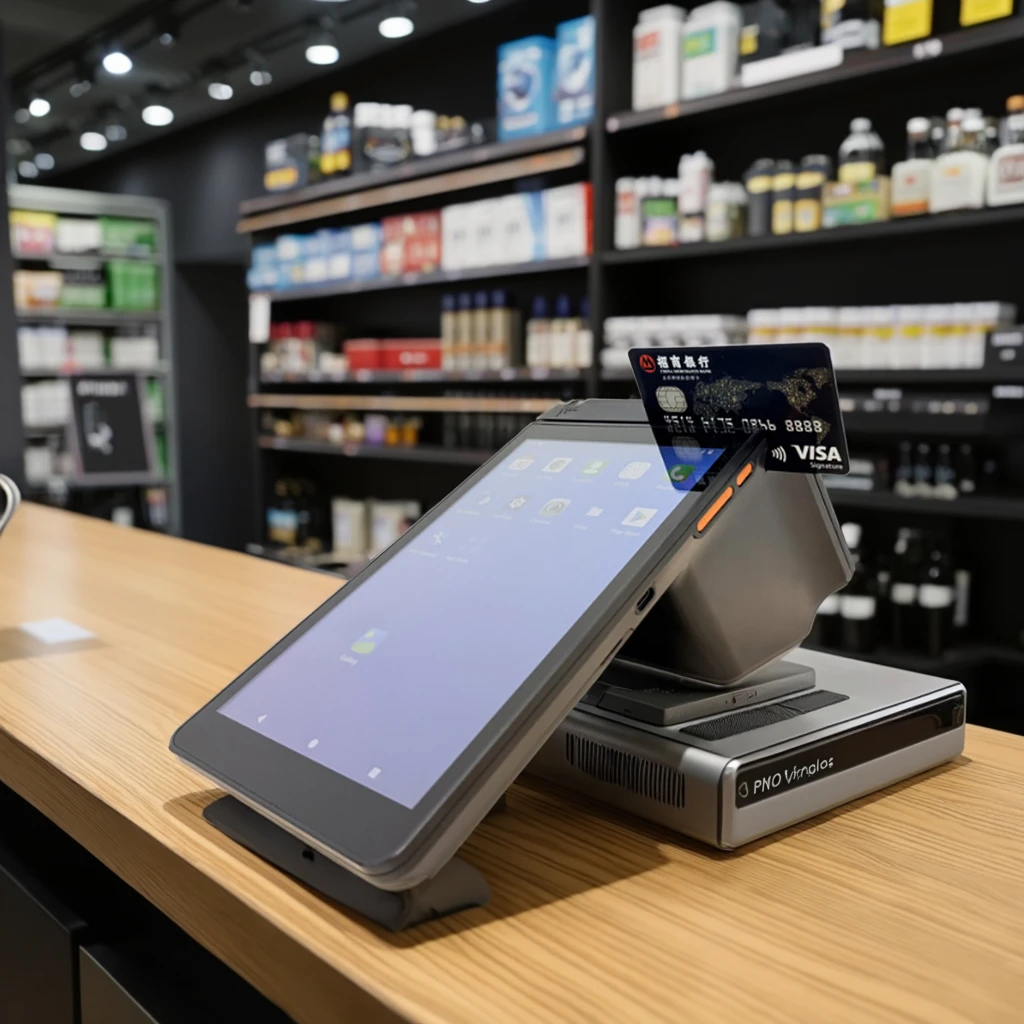 POS Portátil Android 15 de 8 Polegadas com Impressora de 80mm, NFC, Câmera e Bluetooth para Sistema de Pedidos com Código QR em Restaurantes
