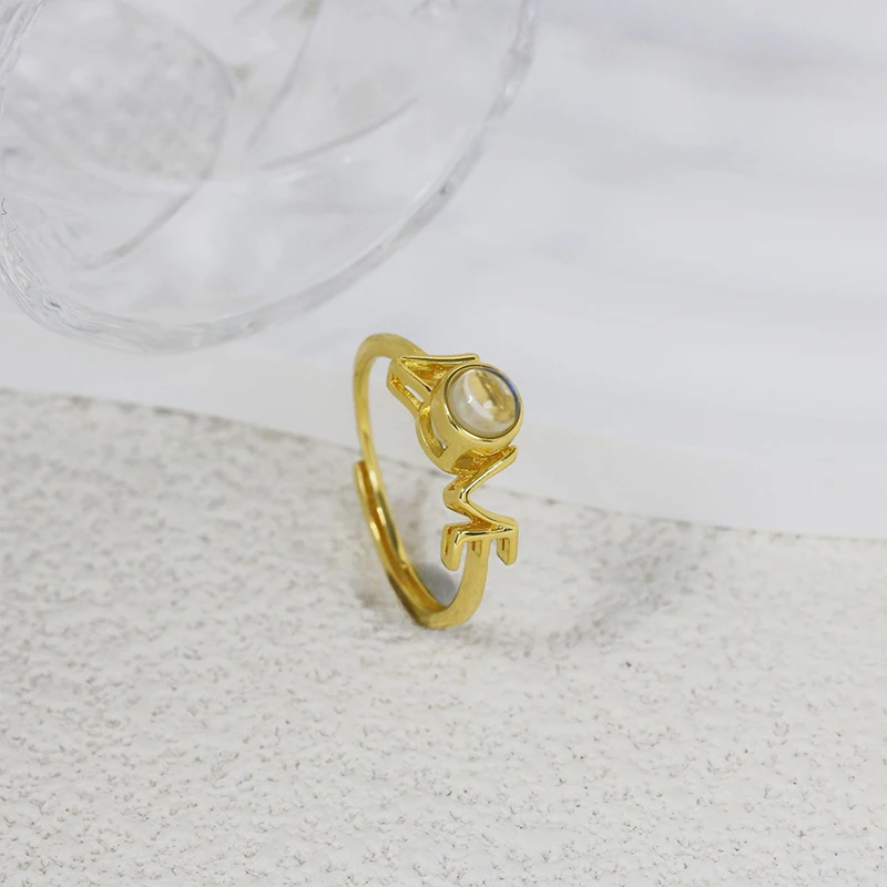 شخصية صور الحب الإسقاط خواتم مخصصة صور خواتم هدايا للنساء الأسرة عيد الحب عيد ميلاد الذكرى