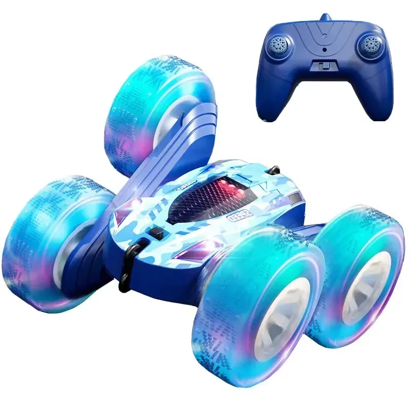 Mobil Stunt RC Mobil Remote Control 2.4G Flip Dua Sisi 360 °   Hadiah Anak-anak Mobil Drift Off-Road RC Rotasi untuk Mainan Anak-anak Dewasa