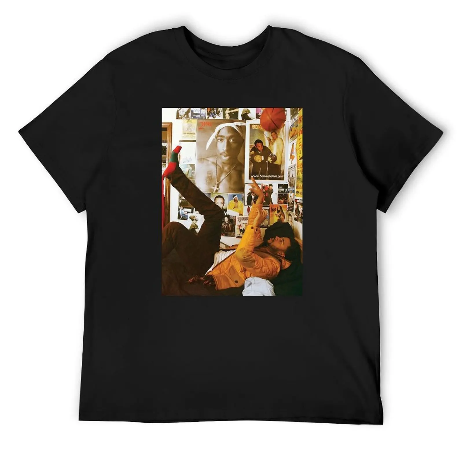 

JCole Rapper legend T-Shirt blue archive korean fashion shirts graphic tee outfits for men