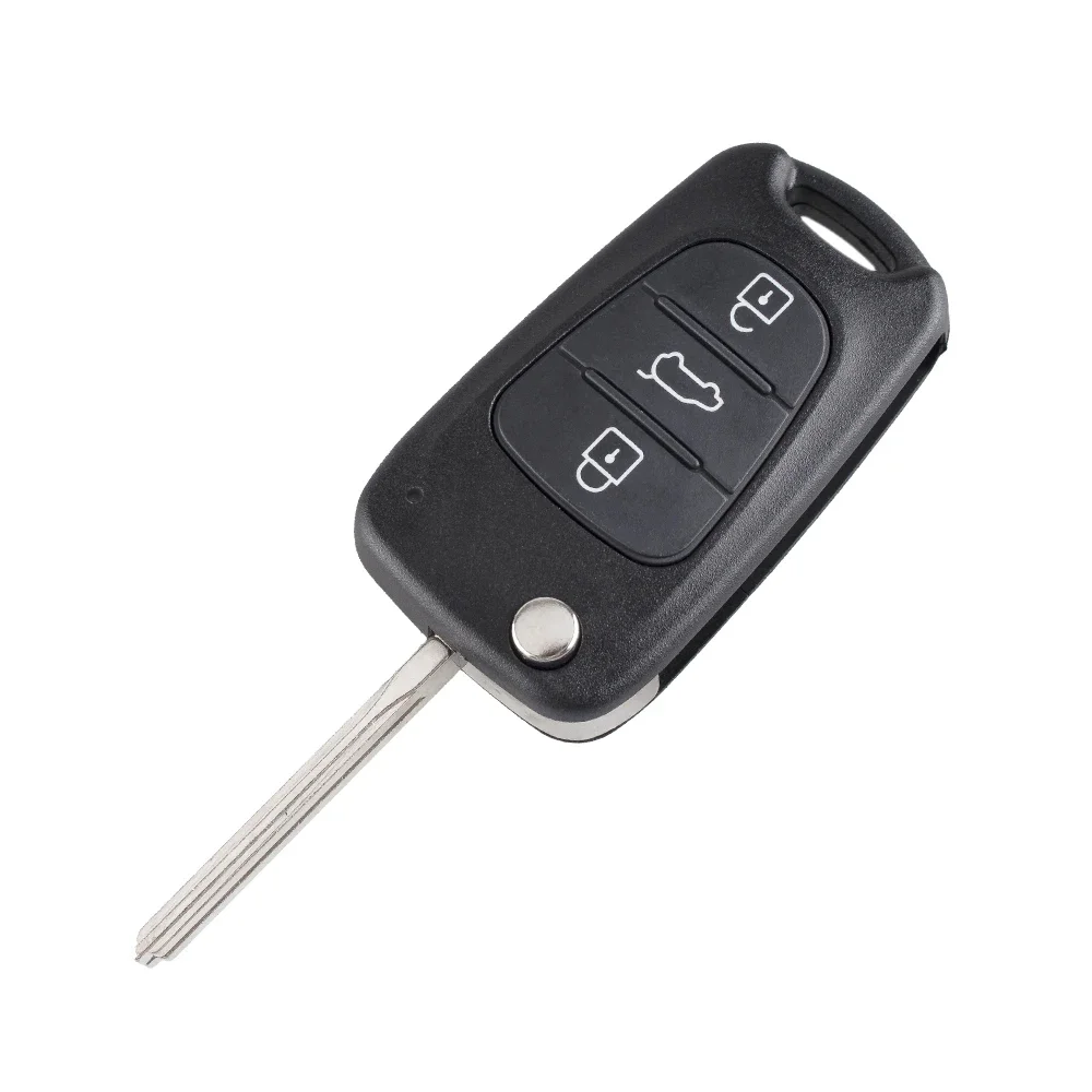 KEYYOU 3 pulsanti chiave a distanza Flip Fob pieghevole per Hyundai YF Sonata I20 I30 IX35 Avante Kia K2 K5 Sportage 433MHz ID46