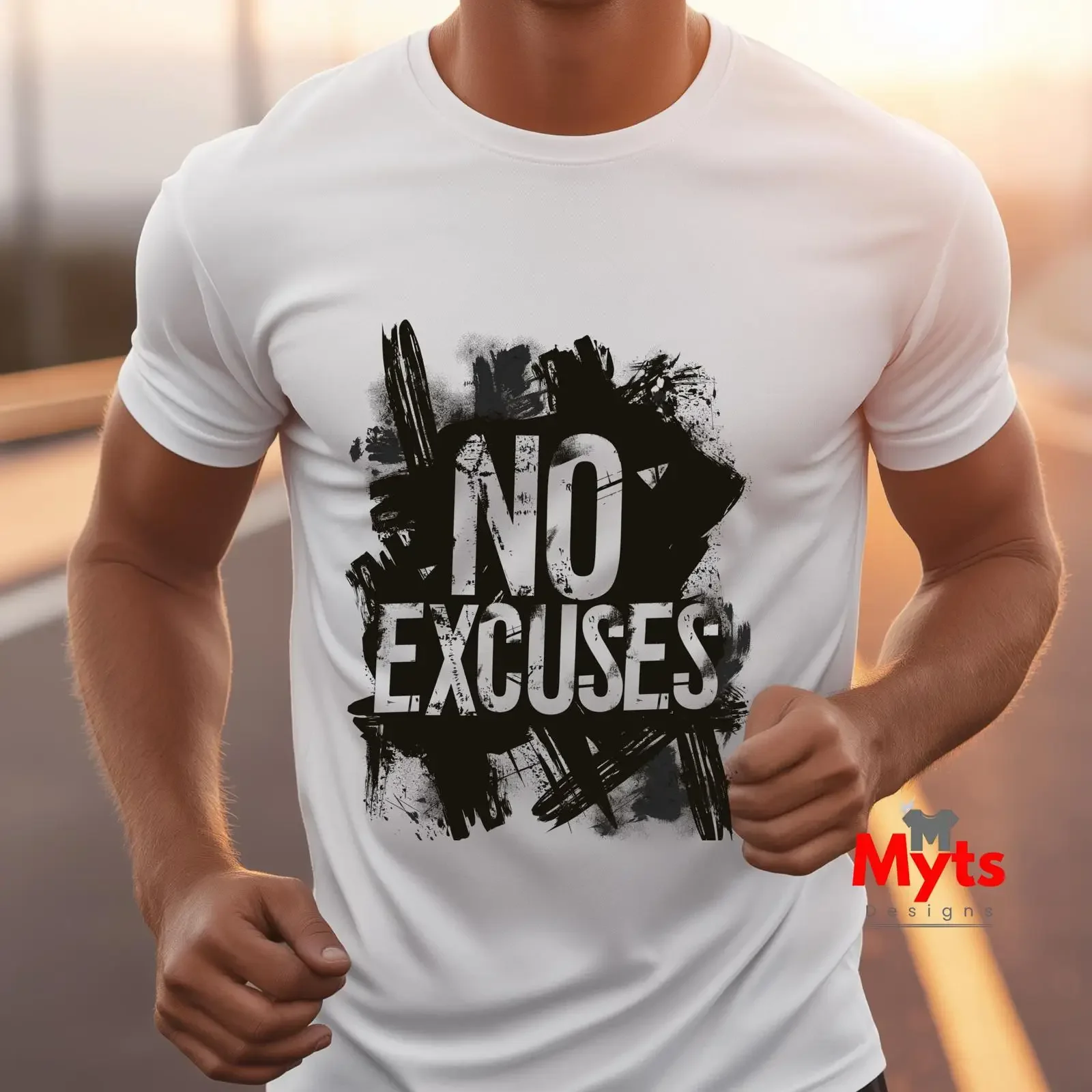 No Excuses T Shirt Workout Motivation Gym MindseT Fitness Training Top vintage Washed Stretched homme Slightly Breathable