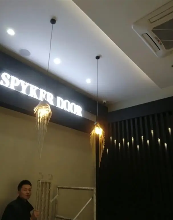 

Build Your Home LED Artistic Glass Bubble Hanging Lamps Chandelier Lighting Lustre Suspension Luminaire Lampen For Dinning Room