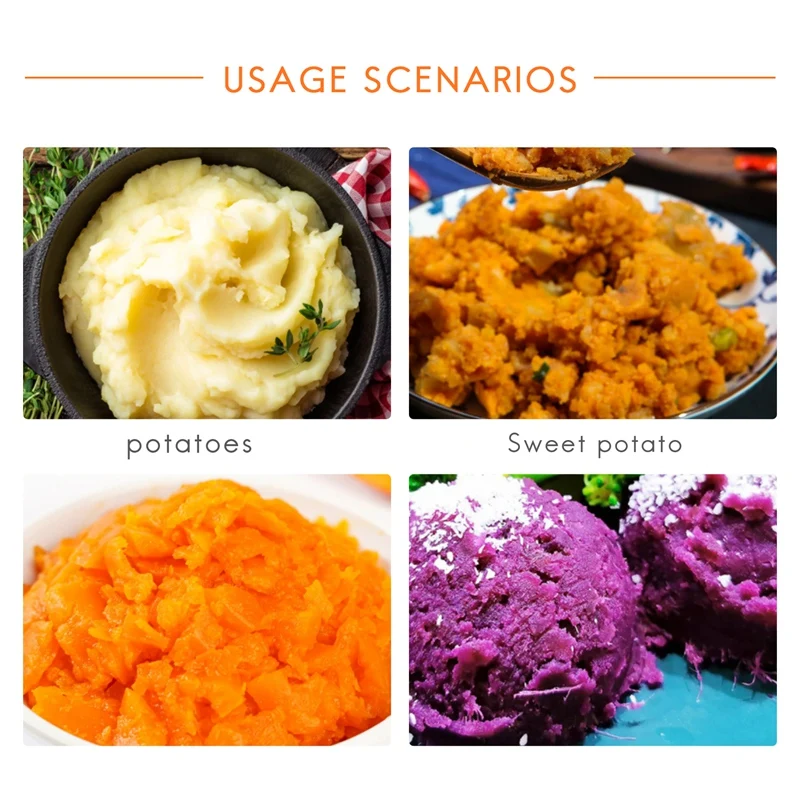 Stainless Steel Potato Ricer Masher With 3 Interchangeable Discs For Fine, Medium, And Coarse, Easy To Use For Potatoes-[Qahk]