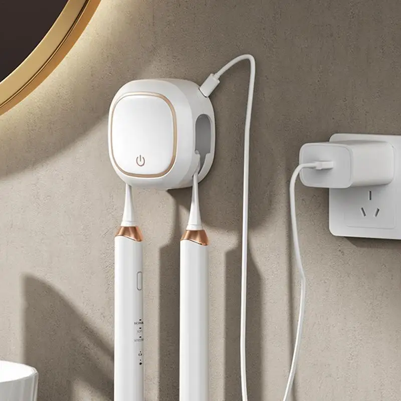 

Home Smart Electric Toothbrush Holder, Portable Travel Sterilizing Toothbrush Case, Bathroom Vanity Storage Rack