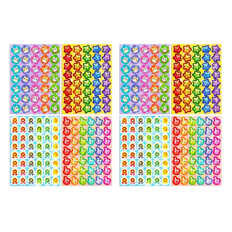 330Pieces Child Reward Stickers Star Flower Thumb Up Stickers